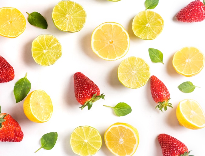 lemons and strawberries