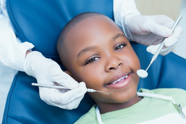 African American booth teeth dentist office