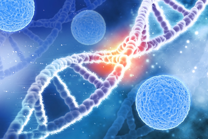 3D DNA strand illustration