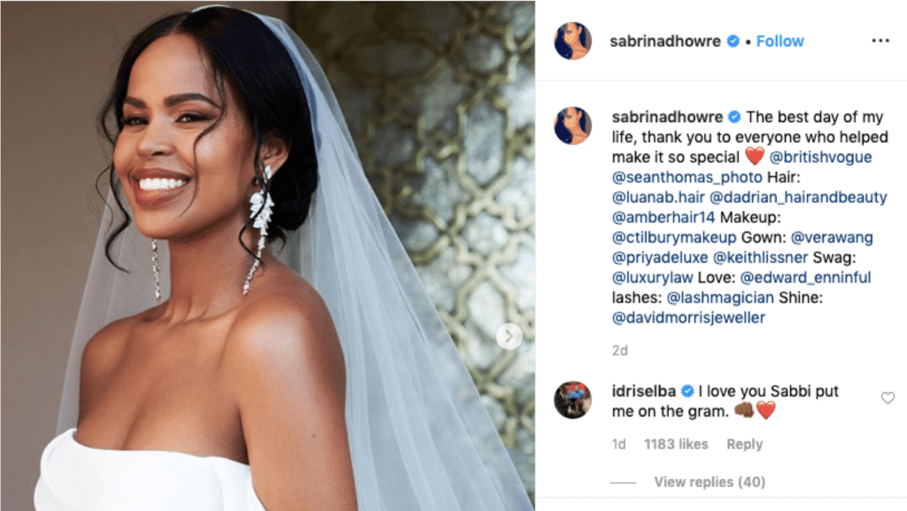 idris elba wife Sabrina Dhowre