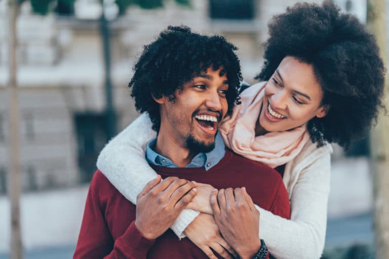 Happy young couple