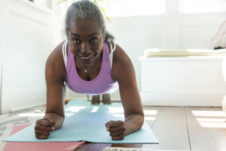 work out mature woman