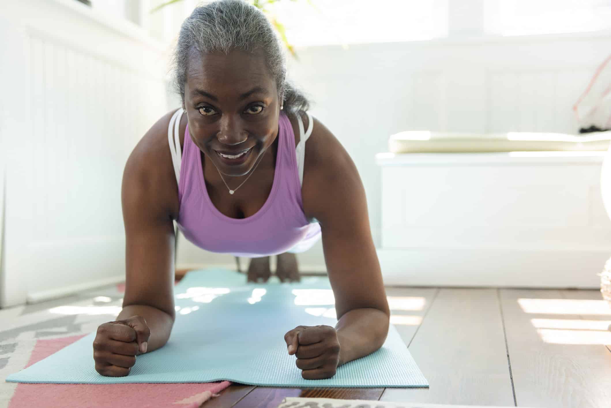 work out mature woman