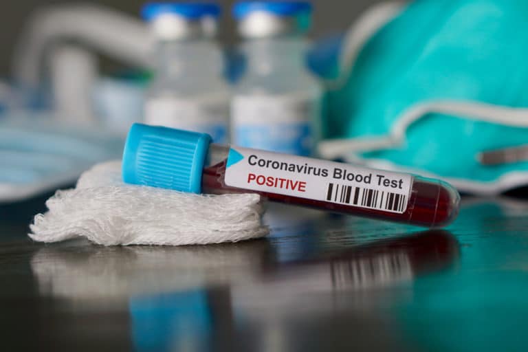 Positive blood test result