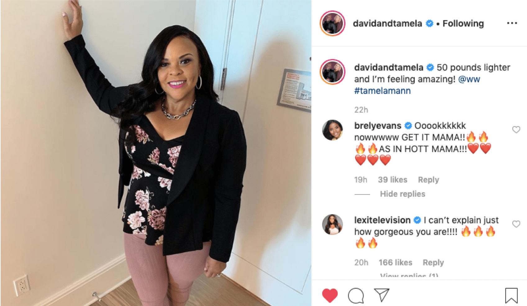 Tamela Mann's Weight Loss