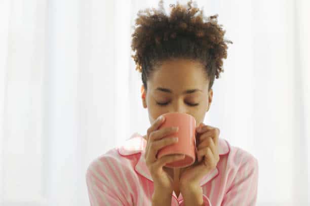 drinking tea