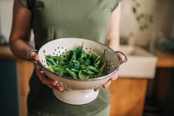 green leafy vegetables