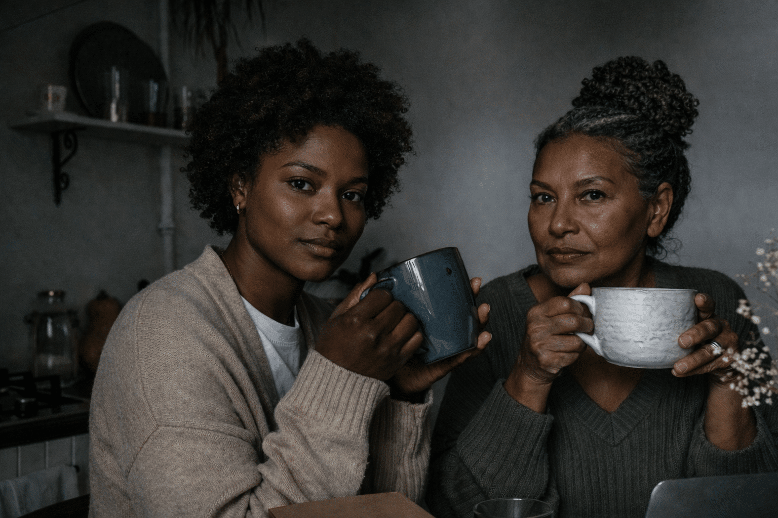Photo by cottonbro studio from Pexels: https://www.pexels.com/photo/a-pair-of-woman-in-white-and-cream-sweater-drinking-in-a-mug-5486099/

Edited with AI