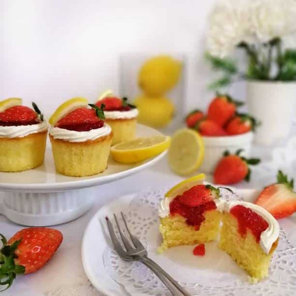 Strawberry Lemon Cupcakes