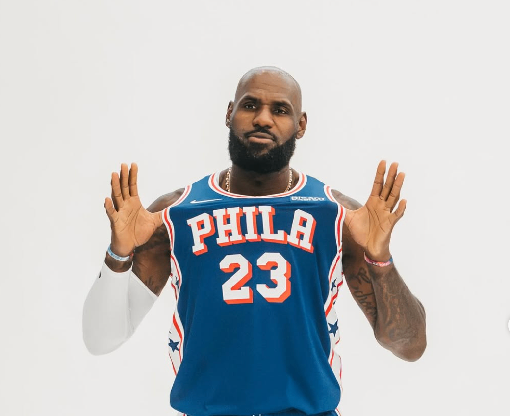 LeBron James plays for Philadelphia 76ers 2026